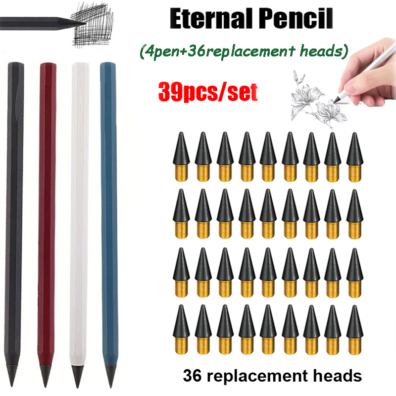 Writing Tools - 39 adet/takım Yaratıcı Metal Kalem Yeni