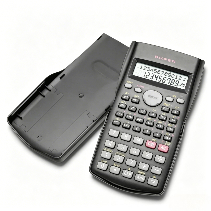 Scientific Calculator For Secondary School - Taşınabilir 2 Satırlı Bilimsel Hesap Makinesi