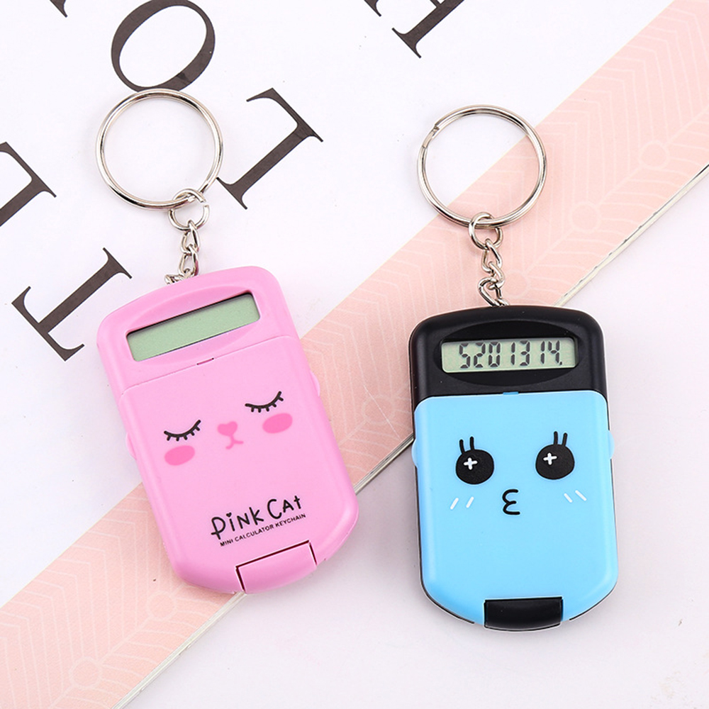 Scientific Calculator For Secondary School - Mini Hesap Makinesi Sevimli Karikatür Anahtarlık