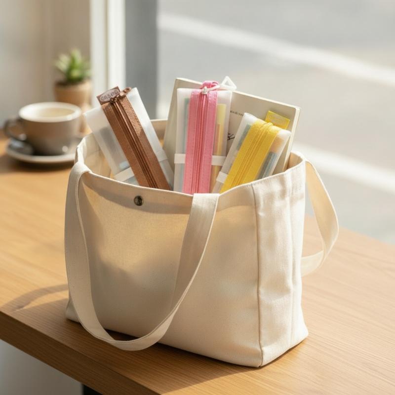 Clear Mesh Pencil Pouch For Exam - Şeffaf File Kalem Çantası Çift Fermuarlı