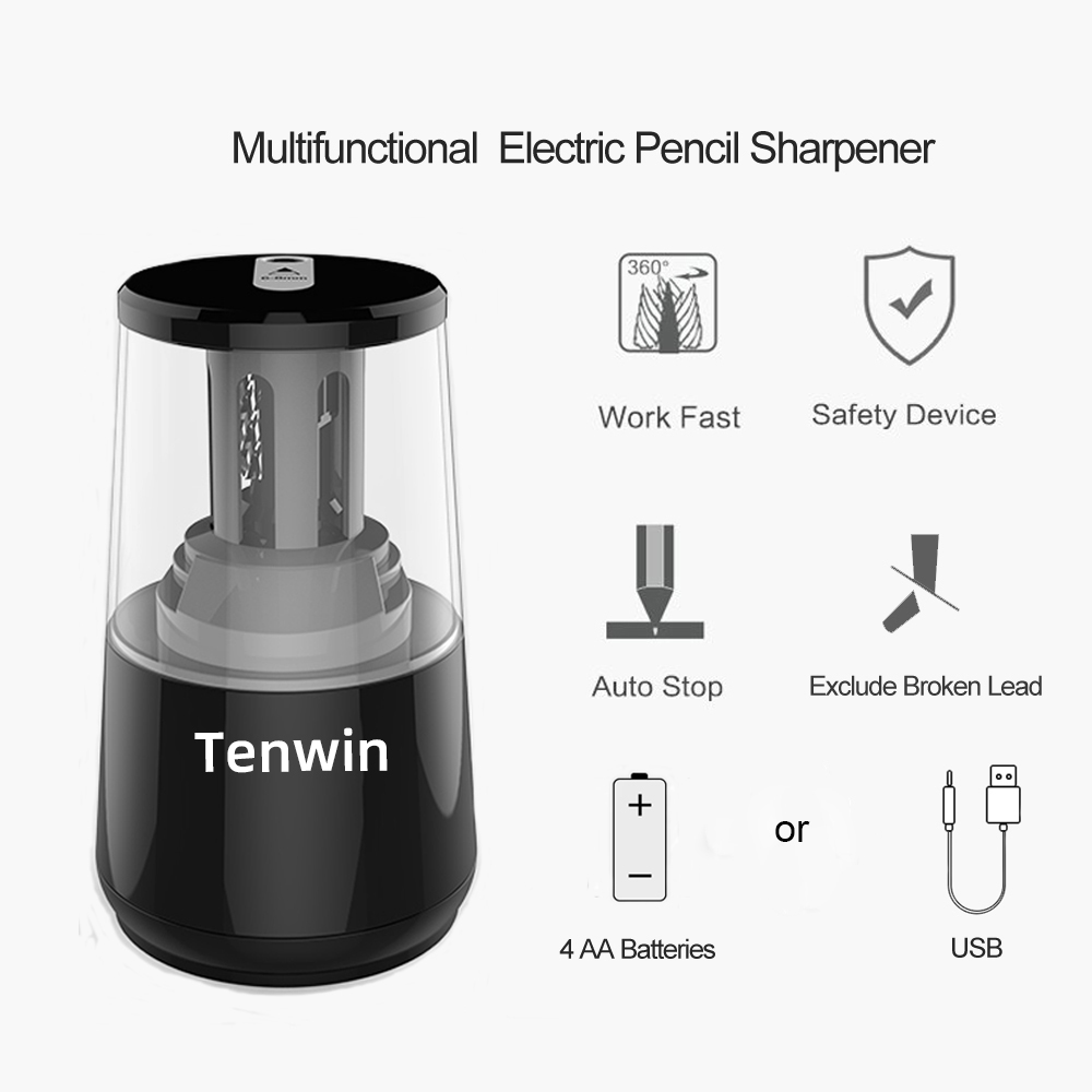 Tenwin kırtasiye otomatik elek - Electric Pencil Sharpener Usb incelemesi ve fiyatı