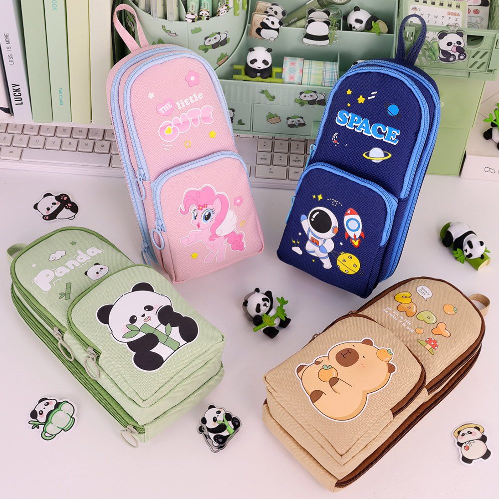 Sevimli karikatür Capybara kal - Aesthetic Large Pencil Case Pouch incelemesi ve fiyatı