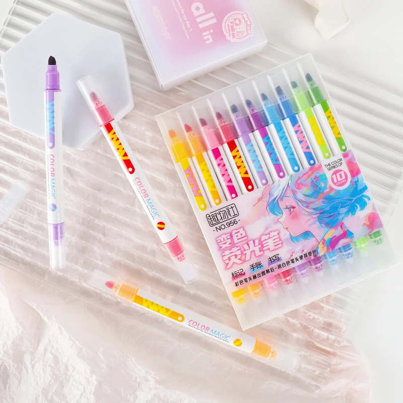 10 adet Çift uçlu Sihirli Renk - Pastel Highlighter Set Double Ended incelemesi ve fiyatı