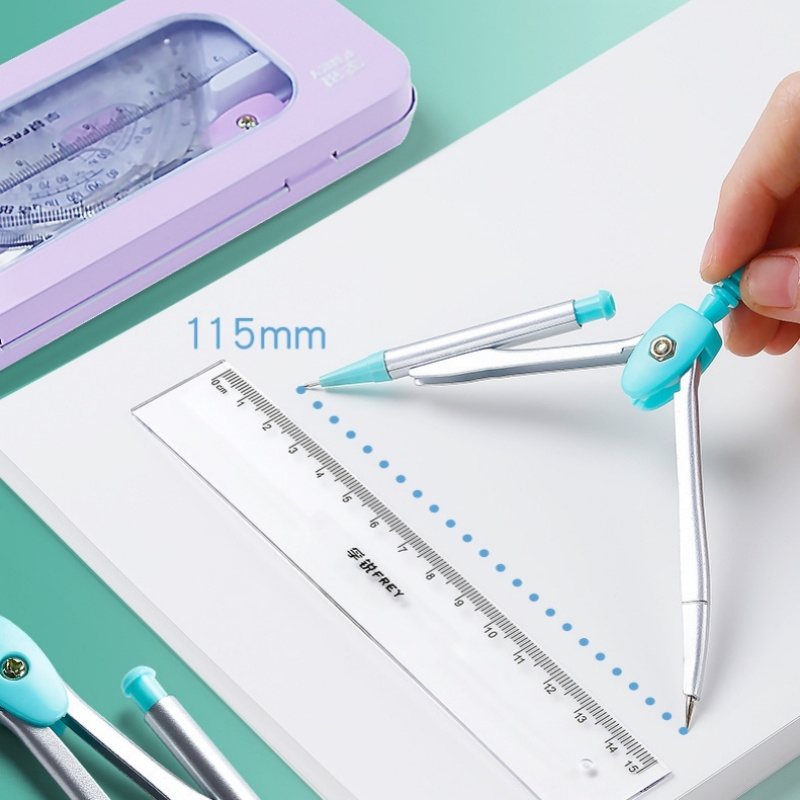 7 adet Matematiksel Cetvel Set - Math Geometry Set With Compass incelemesi ve fiyatı