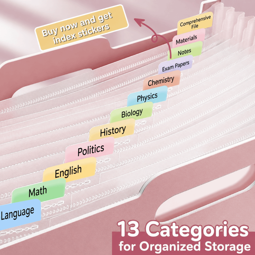 13 Cepli Genişleyen Dosya Klas - Expandable Accordion File Folder 13 Pockets incelemesi ve fiyatı