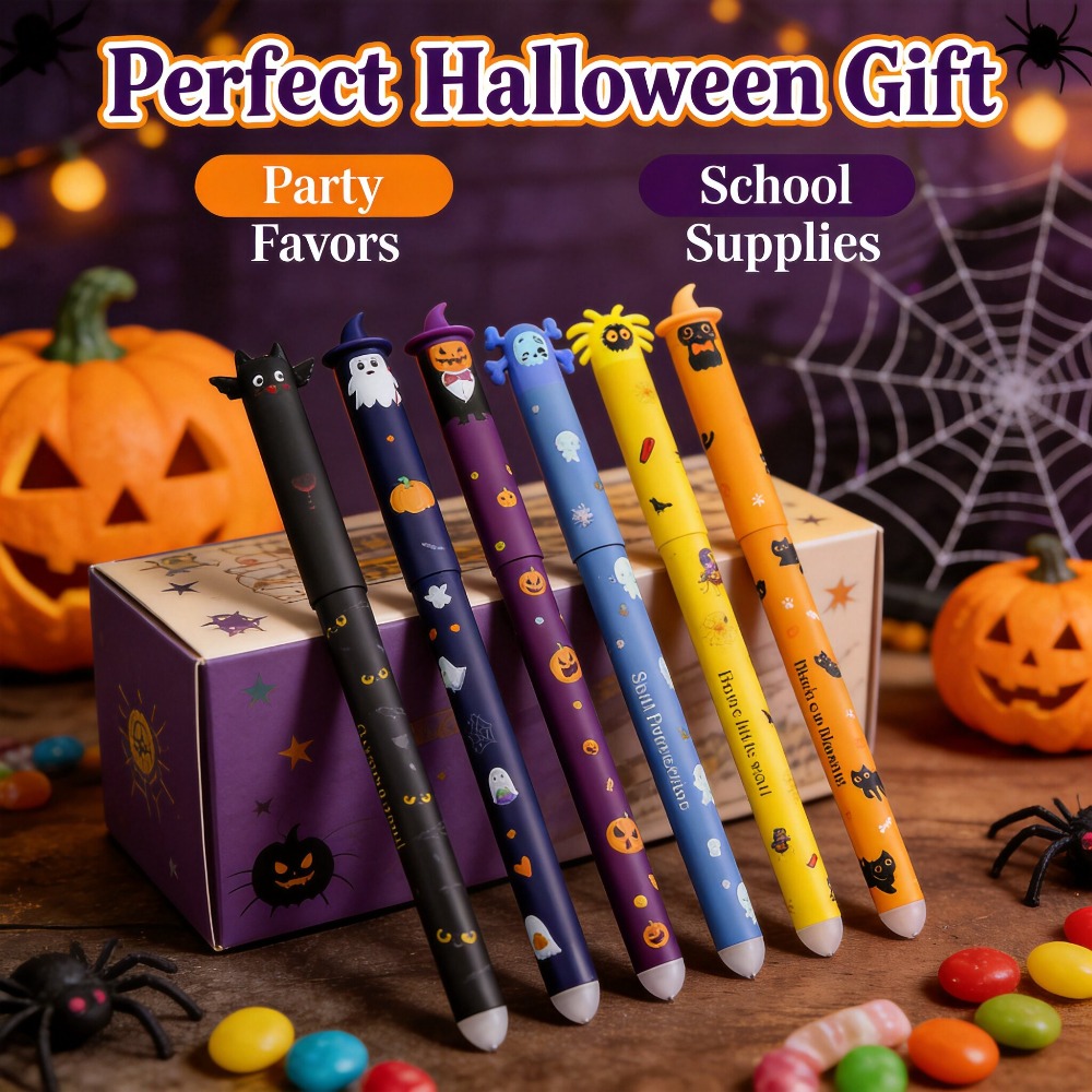 1-6 Adet Cadılar Bayramı Silin - Retractable Eraser Pen Click incelemesi ve fiyatı