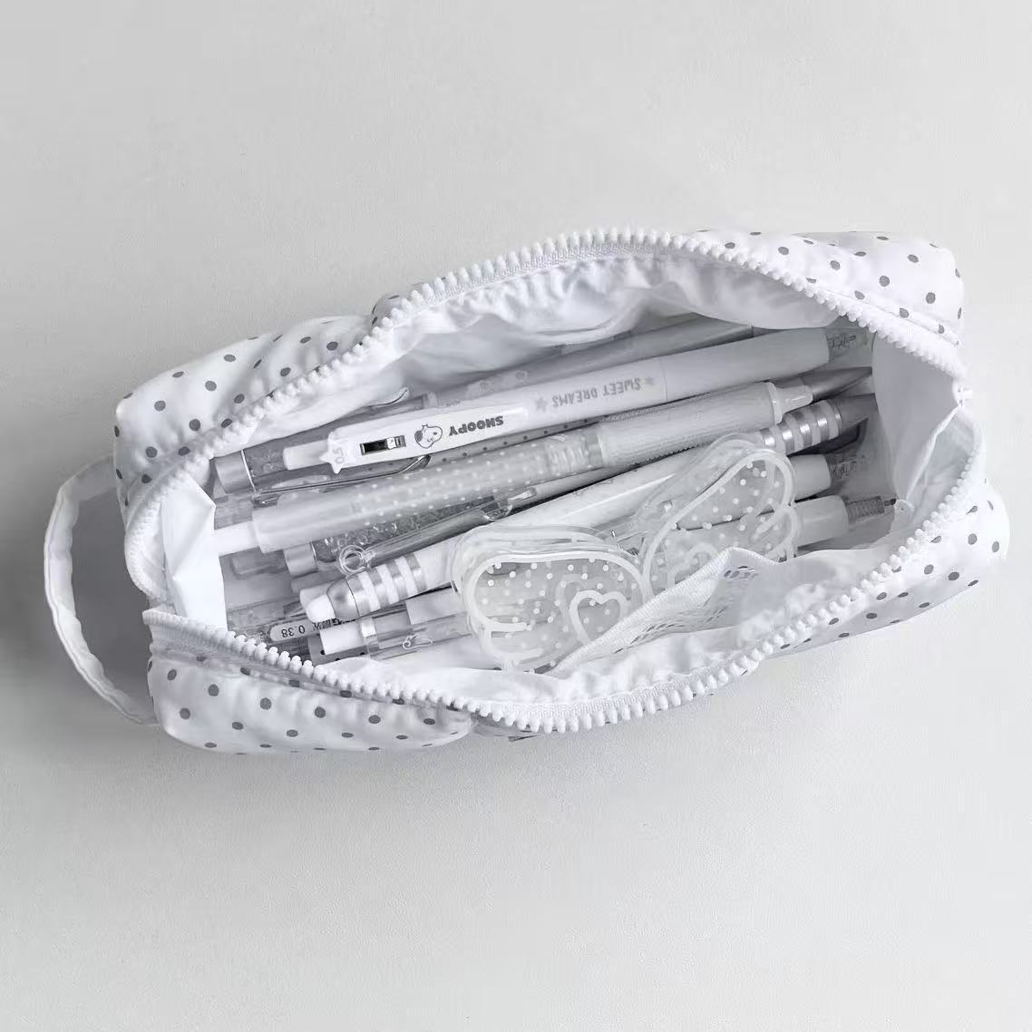 Puantiyeli El Çantası Tipi Kal - Aesthetic Large Pencil Case Pouch incelemesi ve fiyatı