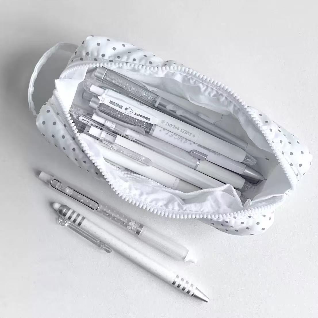 Puantiyeli El Çantası Tipi Kal - Aesthetic Large Pencil Case Pouch incelemesi ve fiyatı