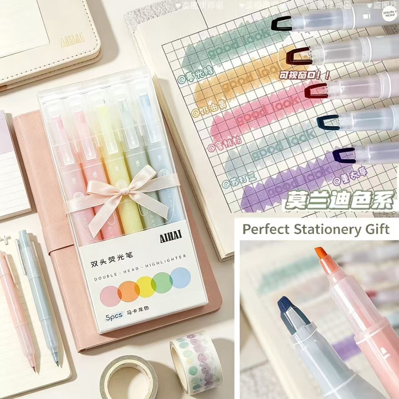 5-25 Renk/Set Çift Benzersiz P - Pastel Highlighter Set Double Ended incelemesi ve fiyatı