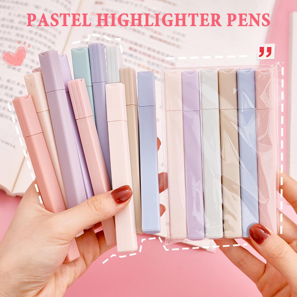 Renkli Fosforlu Kalemler 6 ade - Pastel Highlighter Set Double Ended incelemesi ve fiyatı